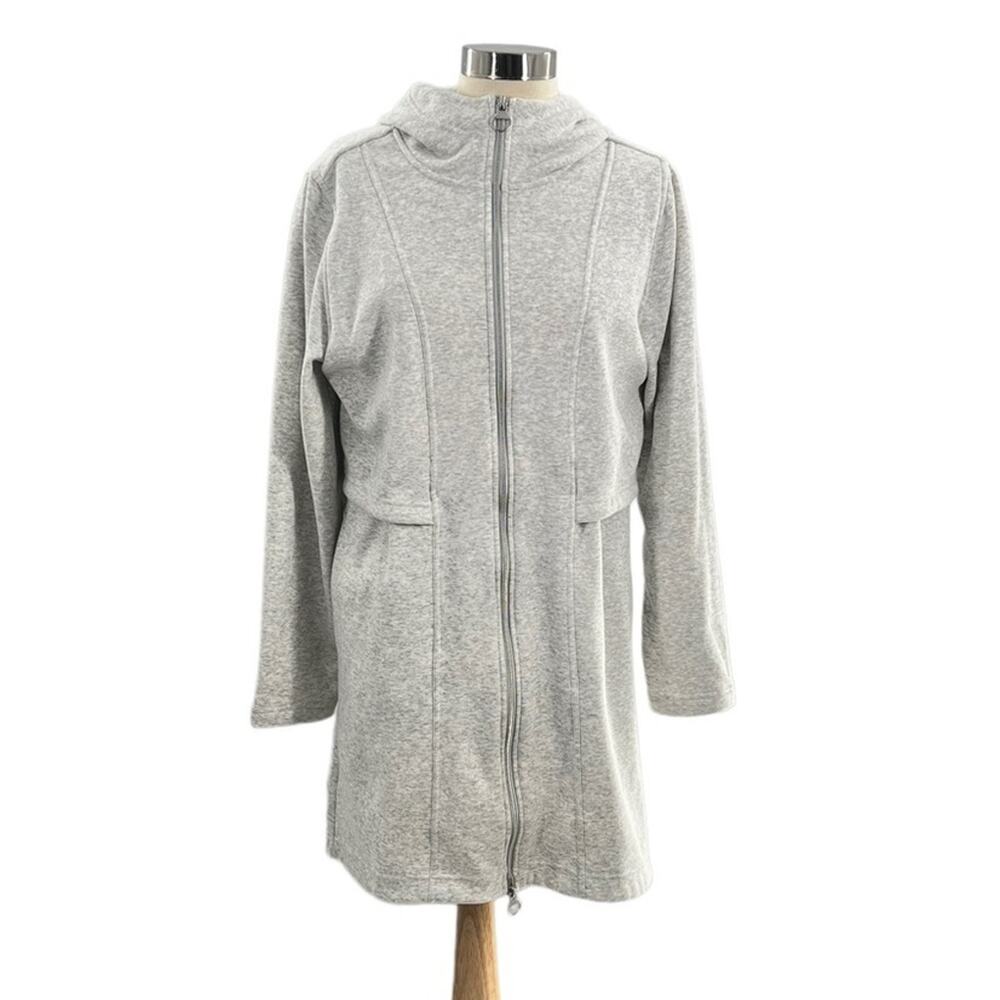 Athleta Gray Hooded Jacket